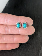 Load image into Gallery viewer, Turquoise Statement Stud Earrings