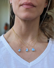 Load image into Gallery viewer, Golden Hills Turquoise Oval + Gold Filled Necklace