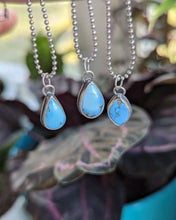 Load image into Gallery viewer, Golden Hills Turquoise Teardrop (2) + Sterling Silver Necklace