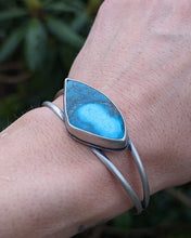 Load image into Gallery viewer, Freeform Turquoise + Sterling Silver Cuff