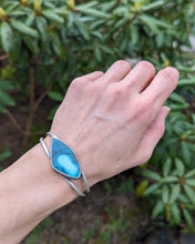 Load image into Gallery viewer, Freeform Turquoise + Sterling Silver Cuff