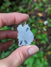 Load image into Gallery viewer, Tourmaline +Kyanite + Sterling Silver Fern Pendant