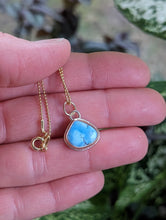 Load image into Gallery viewer, Golden Hills Turquoise Freeform + Gold Filled Necklace