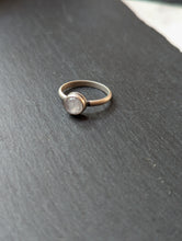 Load image into Gallery viewer, Simple Moonstone Sterling Silver Ring Size 9