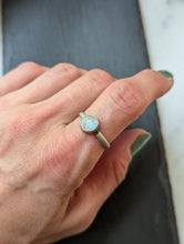 Load image into Gallery viewer, Simple Moonstone Sterling Silver Ring Size 9