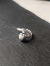 Load image into Gallery viewer, Howlite Heart + Sterling Silver Arrow Rings - Sizes 6.5 and 6.25 (slightly adjustable)