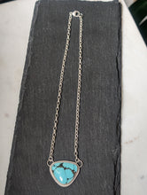 Load image into Gallery viewer, Light Turquoise + Sterling Silver Chain Necklace