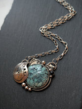 Load image into Gallery viewer, The Flourishing Collection - Hubei Turquoise & Onyx Sterling Silver Necklace