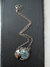 Load image into Gallery viewer, The Flourishing Collection - Hubei Turquoise & Onyx Sterling Silver Necklace
