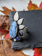 Load image into Gallery viewer, Hubei Lavender + Sterling Silver Statement Ring - Size 7