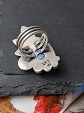 Load image into Gallery viewer, Hubei Lavender + Sterling Silver Statement Ring - Size 7