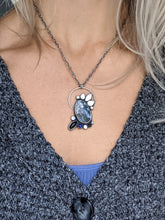 Load image into Gallery viewer, Turquoise + Lapis Lazuli + Onyx Sterling Silver Necklace