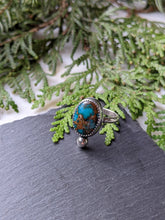 Load image into Gallery viewer, Hubei Turquoise + Sterling Silver Ring- Size 5