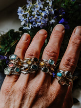Load image into Gallery viewer, Tourmaline Stacker Rings