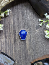 Load image into Gallery viewer, Coffin Cut Stone - Lapis Lazuli + SS Bezel Wire