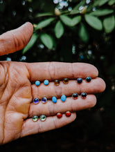 Load image into Gallery viewer, Simple Gemstone Studs