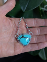 Load image into Gallery viewer, Light Turquoise + Sterling Silver Chain Necklace
