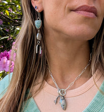 Load image into Gallery viewer, Peridot + Alexandrite + Sterling Silver Arch Pendant
