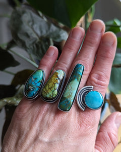 Turquoise + Sterling Silver Rings or Pendant - Made to Order