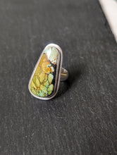 Load image into Gallery viewer, Sterling Silver + Polychrome Turquoise Freeform Size 7.5

