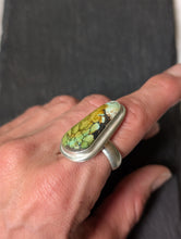 Load image into Gallery viewer, Sterling Silver + Polychrome Turquoise Freeform Size 7.5
