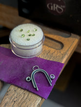 Load image into Gallery viewer, Peridot + Alexandrite + Sterling Silver Arch Pendant
