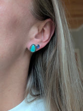 Load image into Gallery viewer, Royston Turquoise Stud Earrings

