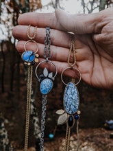 Load image into Gallery viewer, Hubei Lavender + Gold Fill and Brass Statement Necklace
