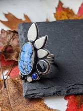 Load image into Gallery viewer, Hubei Lavender + Sterling Silver Statement Ring - Size 7
