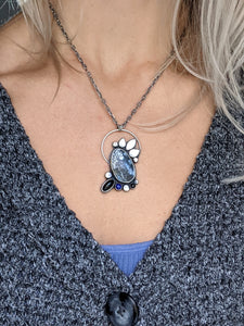 Hubei Lavender + Sterling Silver Statement Necklace