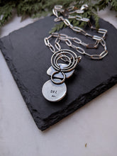 Load image into Gallery viewer, Rutilated Quartz + Vintage Red Cross Pin + Sterling Silver Necklace
