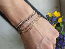 Load image into Gallery viewer, Sterling Silver and Gold Filled Chain Bracelets and Chain Rings
