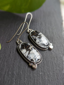 White Buffalo + Sterling Silver Statement Dangles